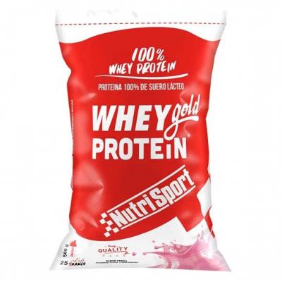 Nutrisport Whey Gold saveur fraise est une source de prot&eacute;ines Fraise