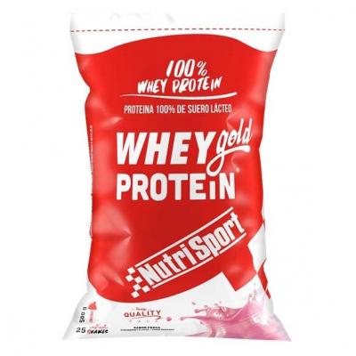 Nutrisport Whey Protein Gold 500g Strawberry Rouge