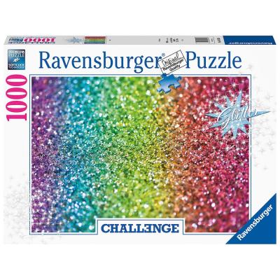 Ravensburger - Puzzle 1000 pi&egrave;ces - Paillettes (Challenge Puzzle)
