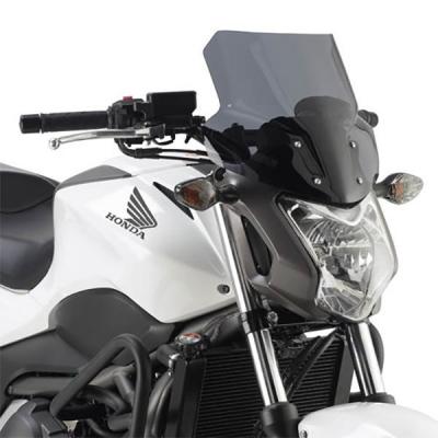 GIVI Pare-brise, Bulle moto et scooter, D1112S Sur&eacute;lev&eacute; fum&eacute;