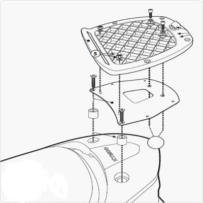 GIVI SR92M, Support topcase Monolock SR M, Bagagerie pour votre moto