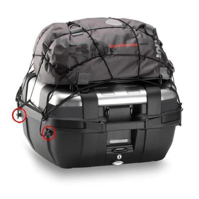 Givi T10n&trekker 33/46/52 Elastic Anchor Kit 4 Units Noir