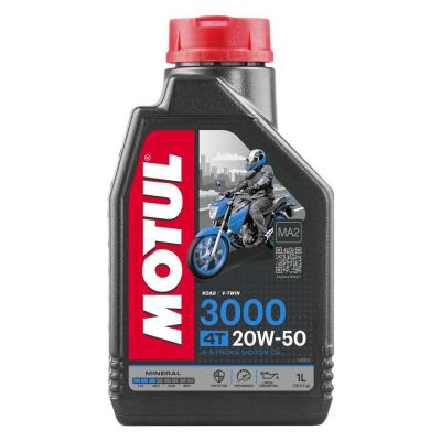 Motul 3000 4T 20W-50 4 Stroke moto min&eacute;rale huile moteur 1 litre 1L
