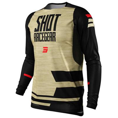 Shot Contact Loom Long Sleeve Jersey Beige S Homme