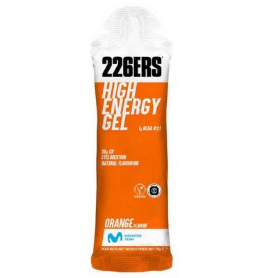 Gel energetique 226ers high energy bcaas orange 76g