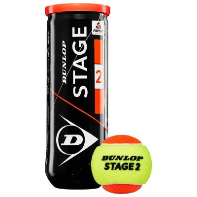 Tube de 3 balles de tennis Dunlop Stage 2