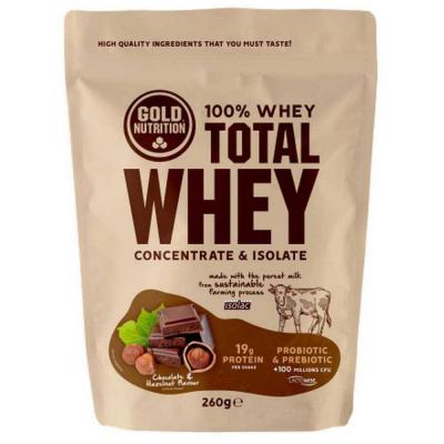 Gold Nutrition Total Whey 260gr Chocolate&hazelnut Beige 
