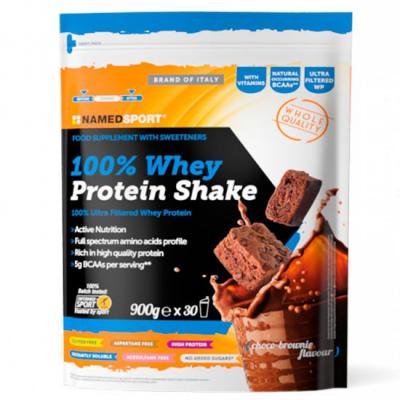 Milk-Shake NamedSport 100% Whey Protein 900 g go&ucirc;t brownie au chocolat