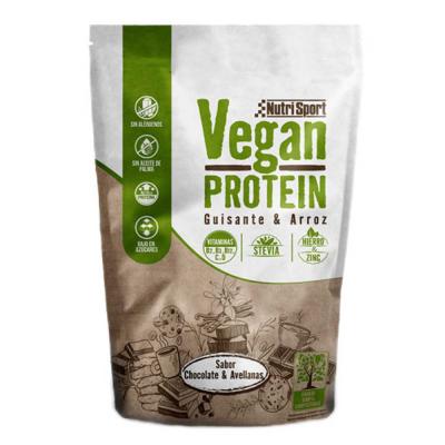 Nutrisport 468g 1 Unit Vanilla&cookies Vegan Protein Blanc 