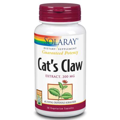 Solaray Griffe de Chat 200 mg 30 G&eacute;lules V&eacute;g&eacute;tales