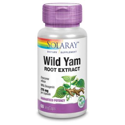 Solaray Wild Yam 60 Units Woman Blanc,Violet