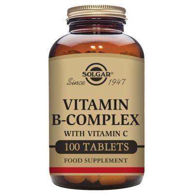 Solgar Complexe Vitamine B avec Vitamine C 100 Comprim&eacute;s 100 Units