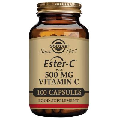 Solgar EsterC Plus 500 Vitamine C 100 g&eacute;lules V&eacute;g&eacute;tales