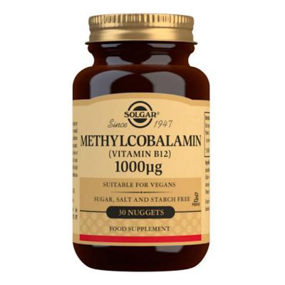 Solgar Vitamin B12 (Methylcobalamin) 1000 Mcg 30 Tablets 30 Units