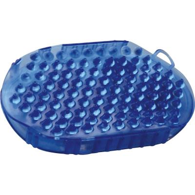 Gant Double Face &Eacute;trille Et Massage Pour Cheval - Bleu Roi