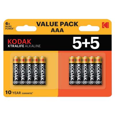 Kodak Xtralife Alkaline Aaa Battery 10 (5 5 Pack)