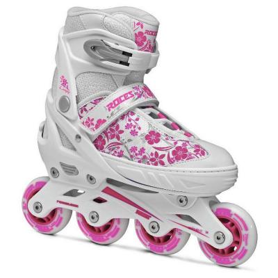 Roces patins &agrave; roues align&eacute;es Compy 8.0 Girls blanc / rose 30-33