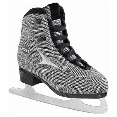 Roces Brits Patins &agrave; Glace pour Femme, Check Black White Silver, 36