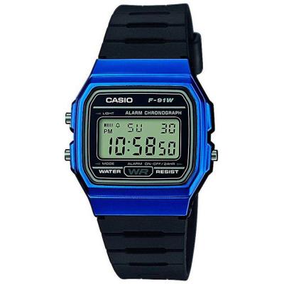 Casio Mixte Adulte Digital Quartz Montre avec Bracelet en R&eacute;sine F-91WM-2AEF