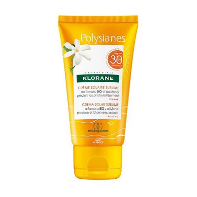 Klorane Cr&egrave;me solaire sublime SPF 30 au Tamanu BIO et Mono&iuml; 50ml 