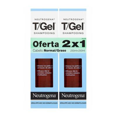 T/GEL CHAMP&Uacute; ANTICASPA NORMAL-GRASO coffret 2 x 250 ml