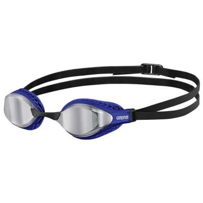 Lunettes de natation arena air speed mirror bleu noir
