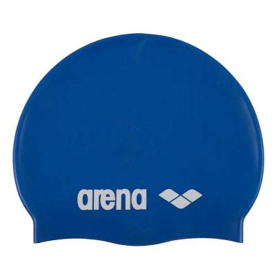 Arena Classic Silicone Bonnet de Piscine Adulte Unisexe, Bleu, TU