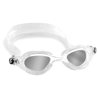 Cressi Flash Medium Clear Swimming Goggles Junior Blanc