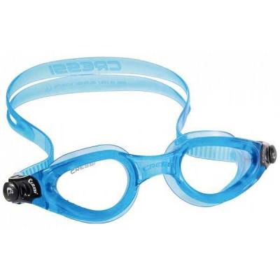 Cressi swim right lunettes de natation silicone verre bleu clair