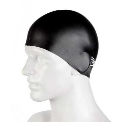 Speedo Bonnet Plain Flat Adulte Unisexe, Noir, Taille Unique