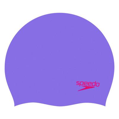 Speedo bonnet de bain en silicone junior violet taille unique