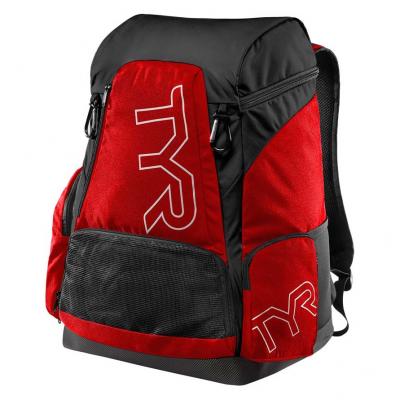 TYR Alliance Team Backpack Sac &agrave; Dos Mixte Adulte, Rouge/Noir, 45 L