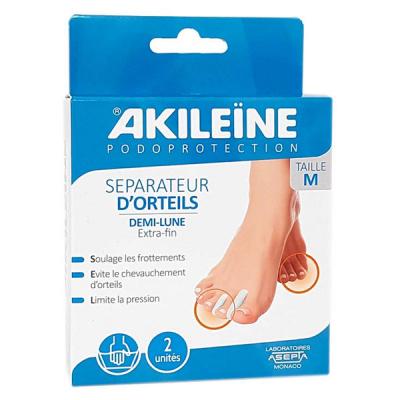 Akile&iuml;ne Podoprotection S&eacute;parateur d'Orteils 2 S&eacute;parateurs - M