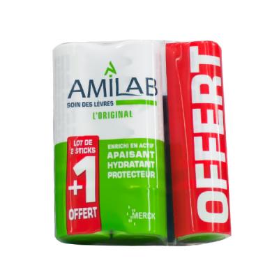 Merck Amilab Stick L&egrave;vres, Trio 3x 3,6ml