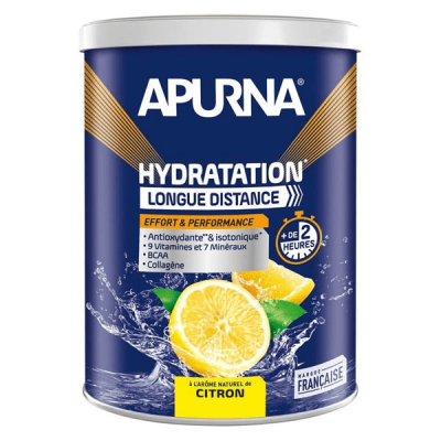 Boisson energetique apurna hydratation longue distance citron 500g