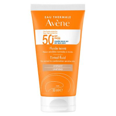 Av&egrave;ne solaires fluide teint&eacute; spf50 50ml