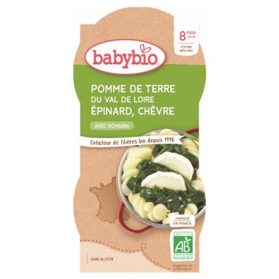 Trio pomme de terre Val de Loire, &eacute;pinard, ch&egrave;vre, d&egrave;s 8 mois,bio