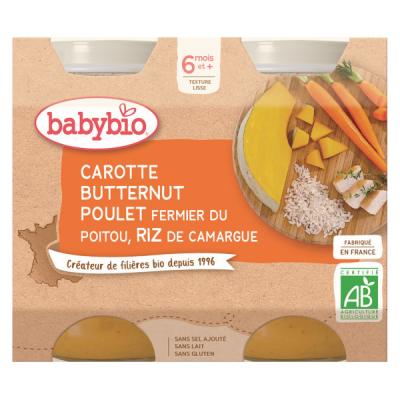 Babybio Menu Leg/Poulet/Riz 2X200g