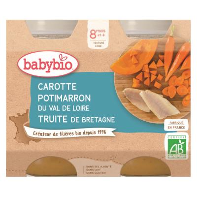 Babybio Menu Legume/Truite 2X200g