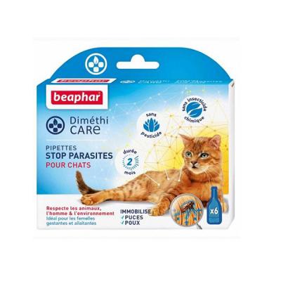 Beaphar Pipettes Stop Parasites Dim&eacute;thicare - Pour Chat - 6 Pipettes