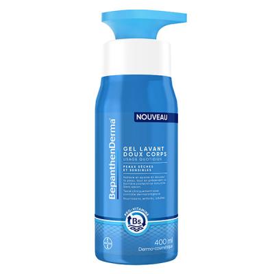 Gel Douche Corps Lavant Doux Bepanthenderma - La Pompe De 400ml