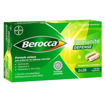 Berocca Immunit&eacute; D&eacute;fense 2 x 28 G&eacute;lules V&eacute;g&eacute;tales