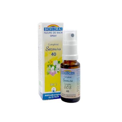 Remede de Secours Fleurs de Bach Bio Spray - 20 ml
