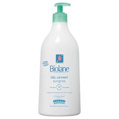 Cr&egrave;me lavante nourrissante nettoie et apaise, Biolane (750 ml)