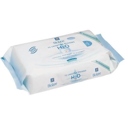 Biolane Lingettes &eacute;paisses h2o &eacute;co-recharge x 72