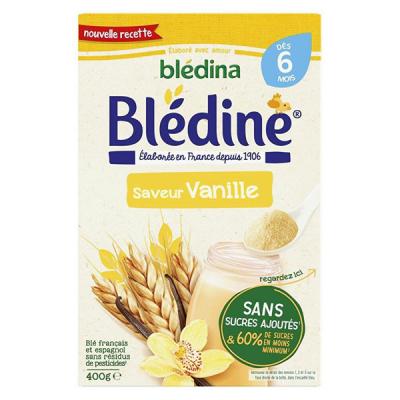 Bl&eacute;dina Bledine Bl&eacute; et Vanille 400 g Des 6 Mois - Bo&icirc;te 400 g