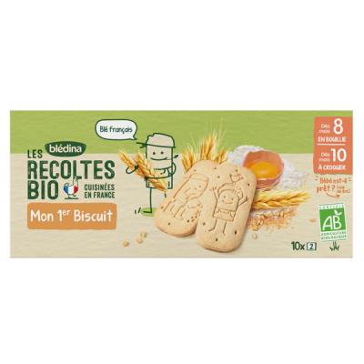 Bl&eacute;dina LES RECOLTES BIO - Mon Premier Biscuit Bio - D&egrave;s 8 mois, 150g