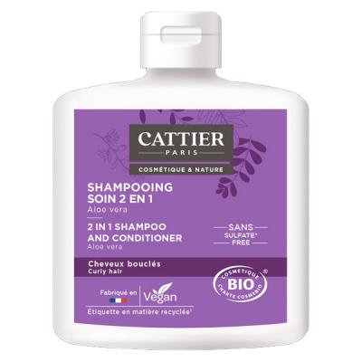 Cattier Shampoing Soin 2 en 1 Cheveux Boucl&eacute;s Bio 250ml