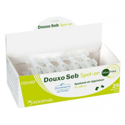 Soin Douxo S&eacute;borrh&eacute;e Spot On pour chien et chat 25 pipettes 2 ml