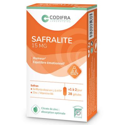 Safralite Amelioration De L'humeur 28 Gelules 15mg Codifra